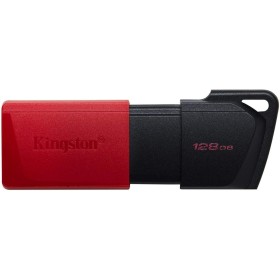 Kingston DataTraveler Exodia M USB Flash Drive 3.2 Gen 1 DTXM/128GB - with Moving Cap (Black + Red)