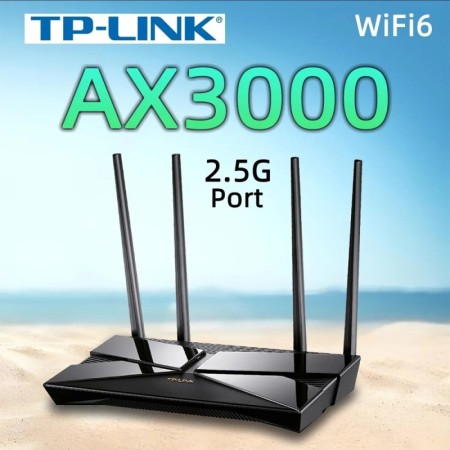 TP-LINK AX3000 enrutador inalámbrico Wi-Fi6 de doble banda MESH 2,5G R