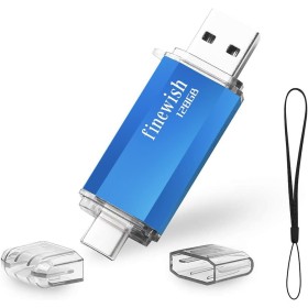 Type C USB Flash Drive 128GB, Pen Drive USB C 128GB 2 in 1 Type C and USB 2.0 Flash Memory 128GB for Android Smartphones,
