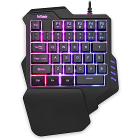 RedThunder G30 Teclado mecánico RGB para Juegos con una Sola Mano,2 Teclas Macro integradas+7 Programmable Buttons,Teclado Juego