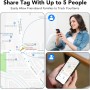 Air Tag Smart Tracker 4 Pack, Buscador de Objetos Bluetooth Funciona con Buscar Apple (Sólo iOS, Android NO Funciona) IP67