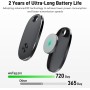 Air Tag Smart Tracker 4 Pack, Buscador de Objetos Bluetooth Funciona con Buscar Apple (Sólo iOS, Android NO Funciona) IP67