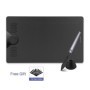 HUION HS610 tableta de dibujo tableta gráfica con lápiz óptico sin bat