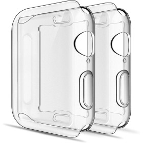 Simpeak 2-Packs Funda Compatible con iWatch 40mm Series 6/SE/5/4, Funda Compatible con iwatch 40mm Slim Suave TPU Protector,