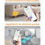 NOVOO Air Tag Card, 1.6 mm Smart Tracker Localizador, 6 Años Batería, IP68 Resistente al Agua, Compatible con Apple Where's