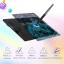 HUION HS610 tableta de dibujo tableta gráfica con lápiz óptico sin bat