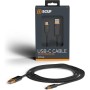 Scuf Cable USB-C Trenzado Conexión y Carga USB tipo C de 2 Metros para Mandos de Xbox, Mandos de PS5 y Smartphones - Negro