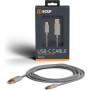 Scuf Cable USB-C Trenzado Conexión y Carga USB tipo C de 2 Metros para Mandos de Xbox, Mandos de PS5 y Smartphones - Negro