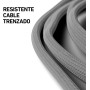 Scuf Cable USB-C Trenzado Conexión y Carga USB tipo C de 2 Metros para Mandos de Xbox, Mandos de PS5 y Smartphones - Negro