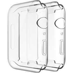 Simpeak 2-Piezas Funda Compatible con Apple Watch 41mm Series 9/8/7, Funda Protectora Ligera de Silicona Suave Ultrafina de TPU