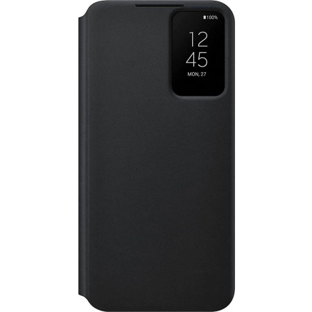 SAMSUNG Smart Clear View Cover (EE) Negro EF-ZS906CBEGEE para Galaxy S22+ S906