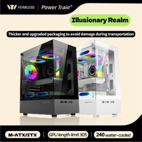 Power Train Illusionary Realm Caja de computadora M-ATX ITX Seaview Si
