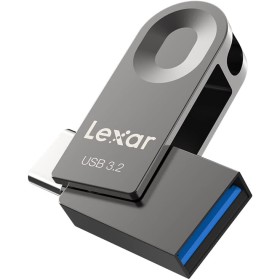 Lexar - 64GB USB Flash Drive, USB 3.2 Gen 1, USB C and USB A, Read Speed up to 100MB/s, Support OTG, Metal Memory Stick for PC,