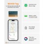 NOVOO Air Tag Card, 1.6 mm Smart Tracker Localizador, 6 Años Batería, IP68 Resistente al Agua, Compatible con Apple Where's