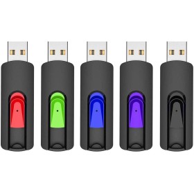 Pendrive 16GB 3.0, Vansuny Pendrive USB 16GB 3.0 Pack 5, Pen Drive 16GB USB 3.0 Retractable Design, 16GB 3.0 USB Flash Drive