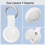 Localizador Bluetooth Blanco - 2 Pack Air Tracker Tag Funciona con Apple Buscar (Sólo iOS 14.5+), Encuentra Teléfono y Llaves,