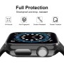 OFFCUP Transparente Fundas Apple Watch Series 9(2023)/Series 8/Series 7 45mm, 2pcs Apple Watch Protector de Pantalla, HD
