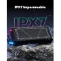 RIENOK S11 Altavoz Bluetooth Potente Impermeable IPX7 3 EQ Modos USB Audio Bluetooth 5.3 Portátil Inalámbrica Dura 24 Horas
