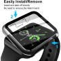 OFFCUP Transparente Fundas Apple Watch Series 9(2023)/Series 8/Series 7 45mm, 2pcs Apple Watch Protector de Pantalla, HD