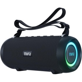 MIFA A90 Altavoz Portátil Bluetooth Inalámbrico Impermeable RGB LED Luz True Wireless Stereo 30 Horas de Reproducción, Micro-SD,