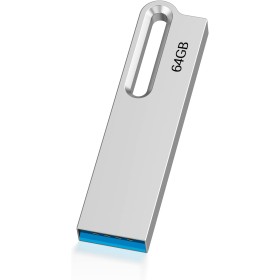 KOOTION USB Flash Drive 64GB, USB 3.0 Pendrive USB 64GB Lightweight Small and Practical USB Flash Stick Silver Smooth Surfaces