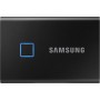Samsung T7 Touch Portable SSD - 1 TB - USB 3.2 Gen.2 External SSD Metallic Black (MU-PC1T0K/WW)