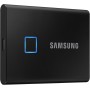 Samsung T7 Touch Portable SSD - 1 TB - USB 3.2 Gen.2 External SSD Metallic Black (MU-PC1T0K/WW)