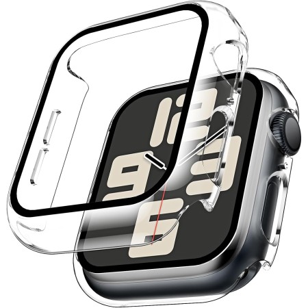 TAURI 2 Pack Funda Apple Watch 10 46mm,Ultra Delgada PC Funda, Protección Completa, Protector Apple Watch 46mm[contra caídas]
