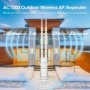 WAVLINK AC600/1200 enrutador exterior de alta potencia banda Dual resi