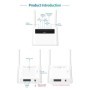 Enrutador WiFi TIANJIE R9 4G SIM, batería de 5000 mAh, conexión de 32 