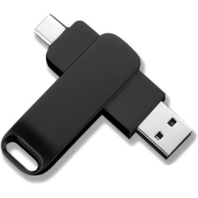 USB Flash Drive 128GB USB Flash Drive, Pen Drive USB C Ultra Flair Flash Drive Pen Drive 128G Metal Body, 2 in 1 Type C Memory