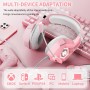 Auriculares Gaming con Micrófono Suave, Sonido Surround Claro, Auriculares Ajustables Ligeros y Cómodos, Auriculares para PS5