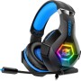 Auriculares Gaming con Micrófono Suave, Sonido Surround Claro, Auriculares Ajustables Ligeros y Cómodos, Auriculares para PS5