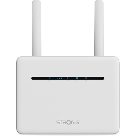 STRONG - Router WiFi 6 5G AX3000 - hasta 3,2 Gbps - 2 Puertos RJ45-1 Gbps + 2,5 Gbps- Funciona con Nano SIM Cualquier Operador -