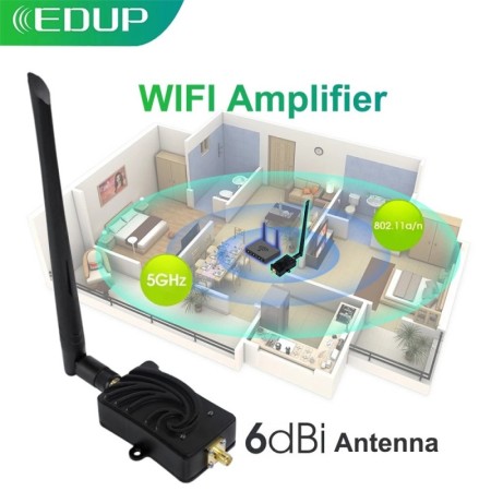 EDUP AB011 5,8G 5WWiFi amplificador inalámbrico repetidor Wi-Fi de lar
