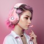 Ozeino Cascos Gaming para Ps4 Ps5 PC Xboxone, Auriculares con Micrófono, Bajos Estéreo, Control de Volumen, LED RGB