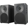 Woxter Dynamic Line 410 – Altavoces estéreo 2.0 Autoamplificados con 150W de potencia, Madera, Woofer de 4 pulgadas, 2 Tweeter,