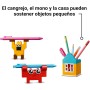 LEGO Classic Caja Feliz Creativa de Ladrillos de Colores Surtidos, Set para Construir Animales de Juguete, Figura de Pájaro,