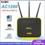 Enrutador KuWFi CAT6 CAT4 4G + 4G, 1200Mbps, 2,4G, 5GHz, WiFi, módem L