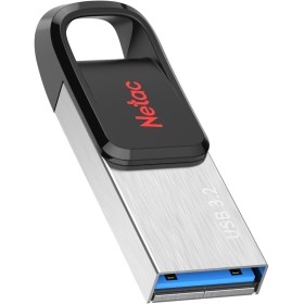 Netac UM3 128GB Flash Drive USB 3.2 Interface Read Speed up to 120MB/s Metal Case for Computers, Vehicle Devices, Game Consoles