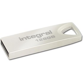 Integral 128GB USB Flash Drive 2.0 ARC Pendrive with Metal Case for Keychain, a stylish and stylish solution for transferring