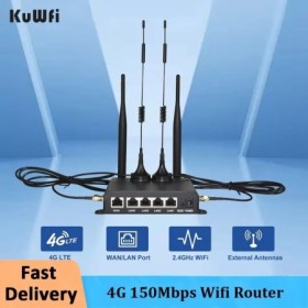 Enrutador WiFi KuWFi 4G LTE 2,4G CAT4 300Mbps puerto RJ45 compatible c