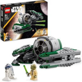 LEGO 75360 Star Wars Caza Estelar Jedi de Yoda, Juego de Construcción de Vehículo de La Guerra de los Clones con Minifigura del