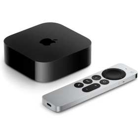 Apple TV 4K Black, Silver 4K Ultra HD 128 GB Wi-Fi Ethernet LAN, W128291662 (HD 128 GB Wi-Fi Ethernet LAN)