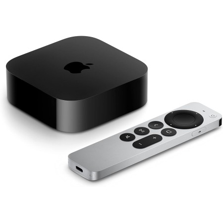 Apple TV 4K Black, Silver 4K Ultra HD 128 GB Wi-Fi Ethernet LAN, W128291662 (HD 128 GB Wi-Fi Ethernet LAN)