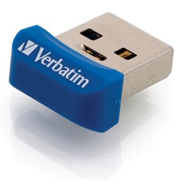 Verbatim 98710 Store 'n' Stay NANO USB 3.2 Drive - 32GB USB Flash Drive with USB 3.2 Interface, Super Slim Design, Blue