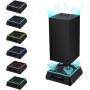 Mcbazel Xbox Series X Soporte de refrigeración con luz RGB/ Función de refrigeración ajustable/ Indicador LED / Puertos USB 3.0