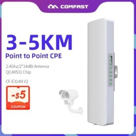 COMFAST CF-E314NV2 300Mbps 2,4 GHz Mini puente AP inalámbrico para ext
