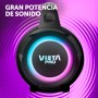 Vieta Pro Altavoz con Bluetooth Potente Portátil de 100W | Speaker con Luces LED de 15H Batería y Radio FM Waterproof. Altavoz