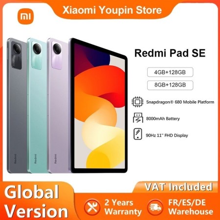 Versión global Xiaomi Redmi Pad SE Tableta de 11 pulgadas Snapdragon ®